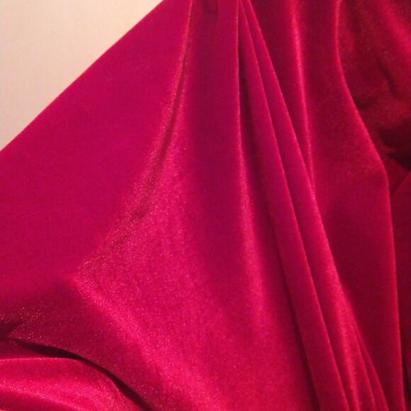 Coldwater Creek red velvet dress L - Picture 6 of 7